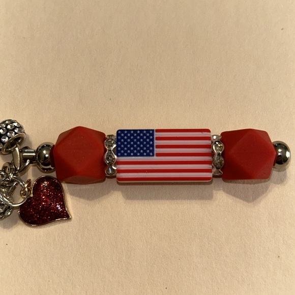 Handmade 🇺🇸Patriotic Keychain/Bag Charm - Picture 5 of 5
